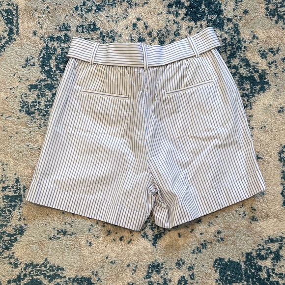 J. Crew High Waist Blue Striped Shorts with Bow Nautical NWT 6 - Picture 3 of 8